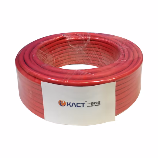 Cavo per allarme antincendio schermato non schermato 2X1,5 mm2 in rame stagnato/rame intrecciato solido resistente al fuoco in gomma siliconica a bassa emissione di fumi LSZH LSOH con rivestimento in PVC