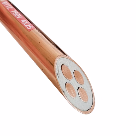 Cavo di alimentazione isolato minerale resistente al fuoco di tipo Bttz 750V Cavo di alimentazione coassiale del cavo elettrico di controllo di alluminio Cpppper Micc
